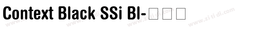 Context Black SSi Bl字体转换